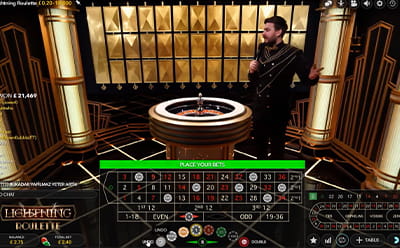 Lightning Roulette Live Casino Game by Evolution Played in Nigeria