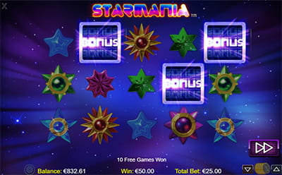 Starmania Slot Bonus game
